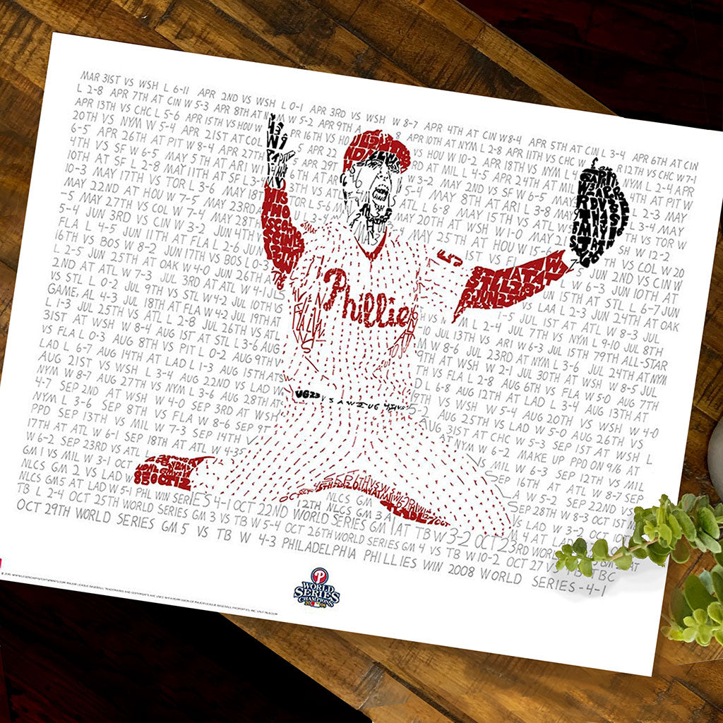 Philadelphia Phillies World Series 2008 Canvas Print Brad -  Canada