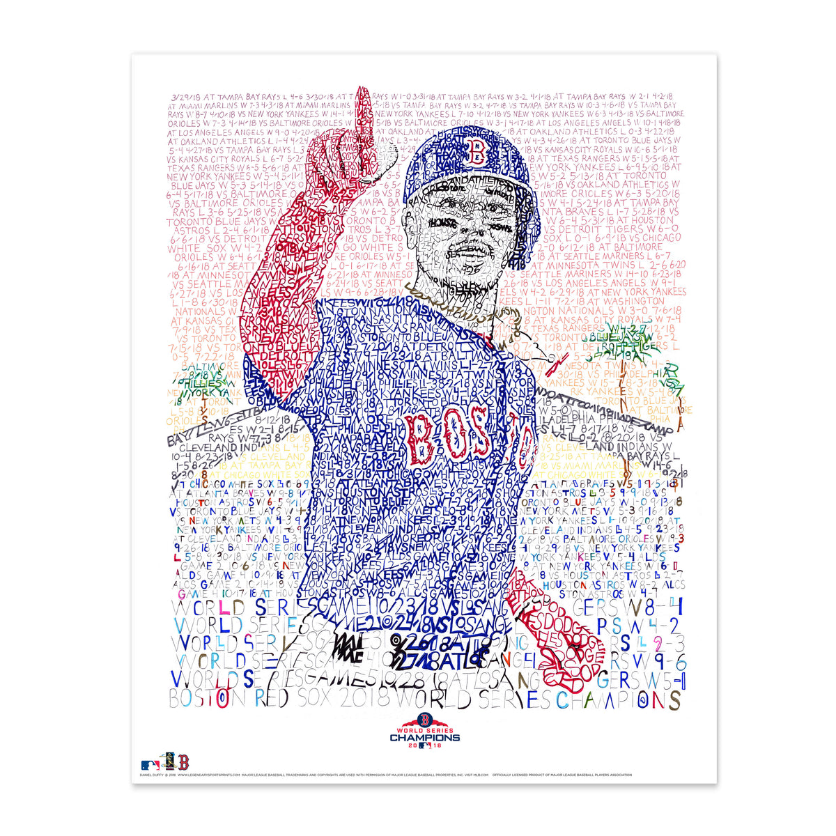 2018 World Series Gifts, Red Sox Art