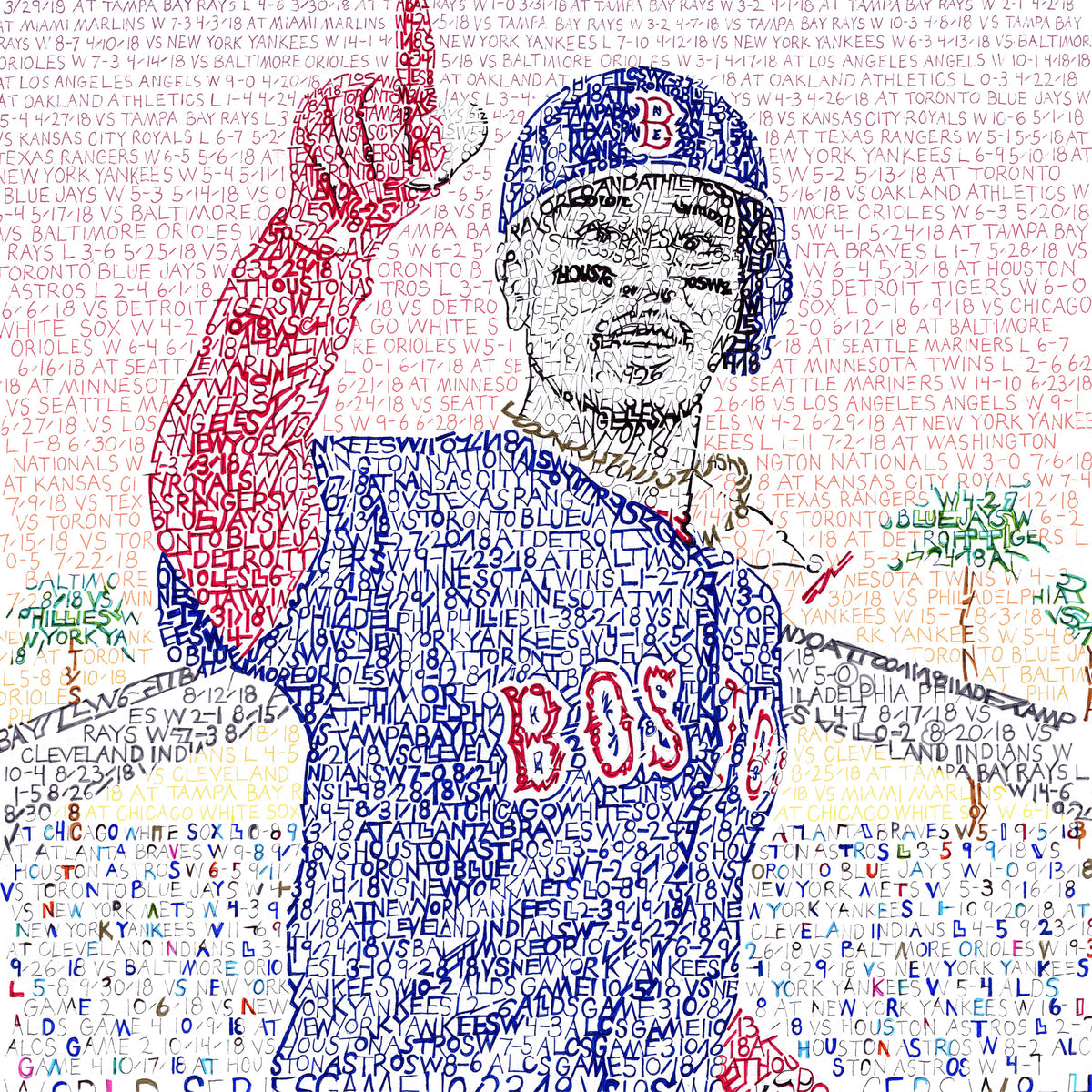  Mookie Betts Boston Red Sox Poster Print, Baseball