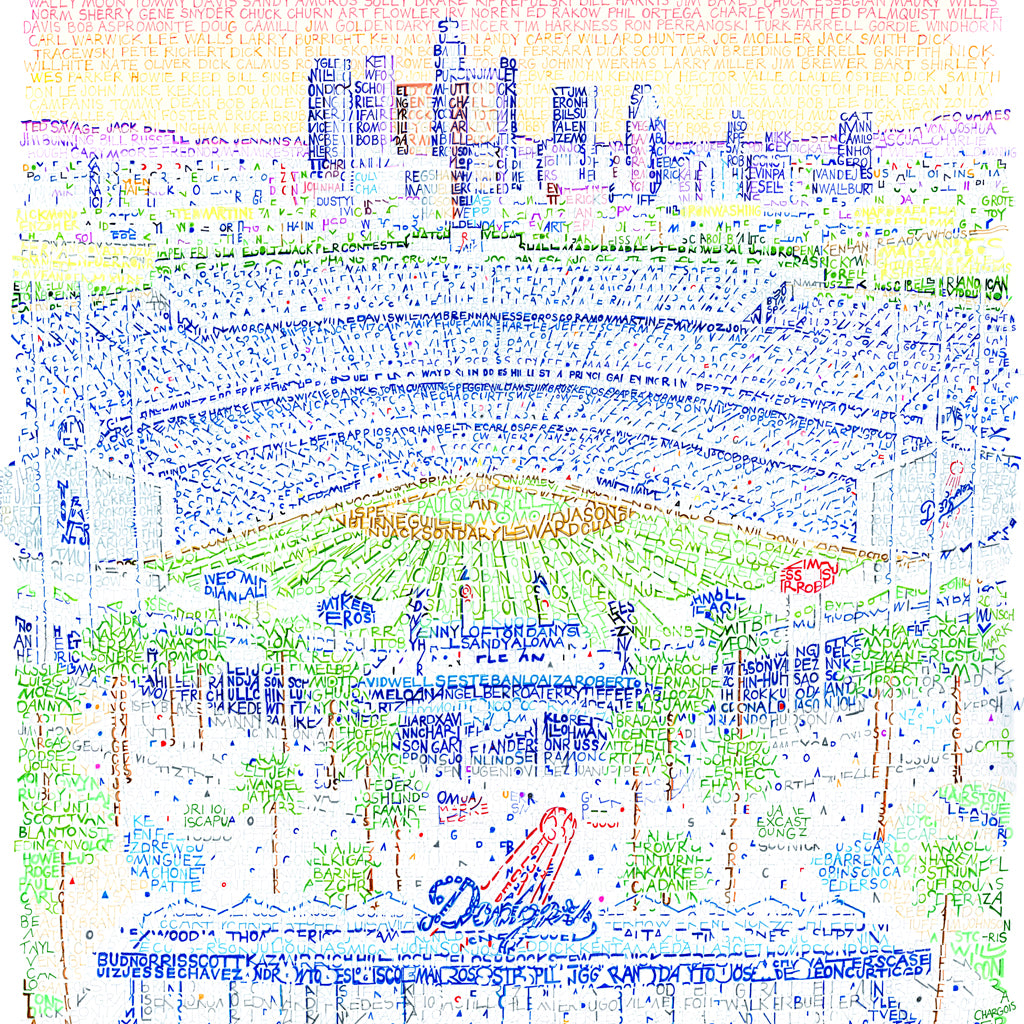 LA Dodgers/yankees Wall Art Set Dodger Stadium Art Print -  Sweden