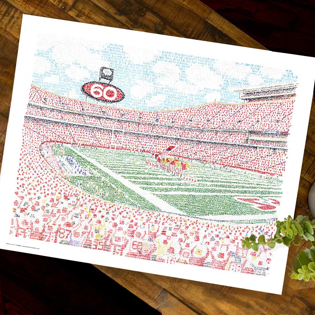 Arrowhead Stadium Art Print – Connor Boisen Art