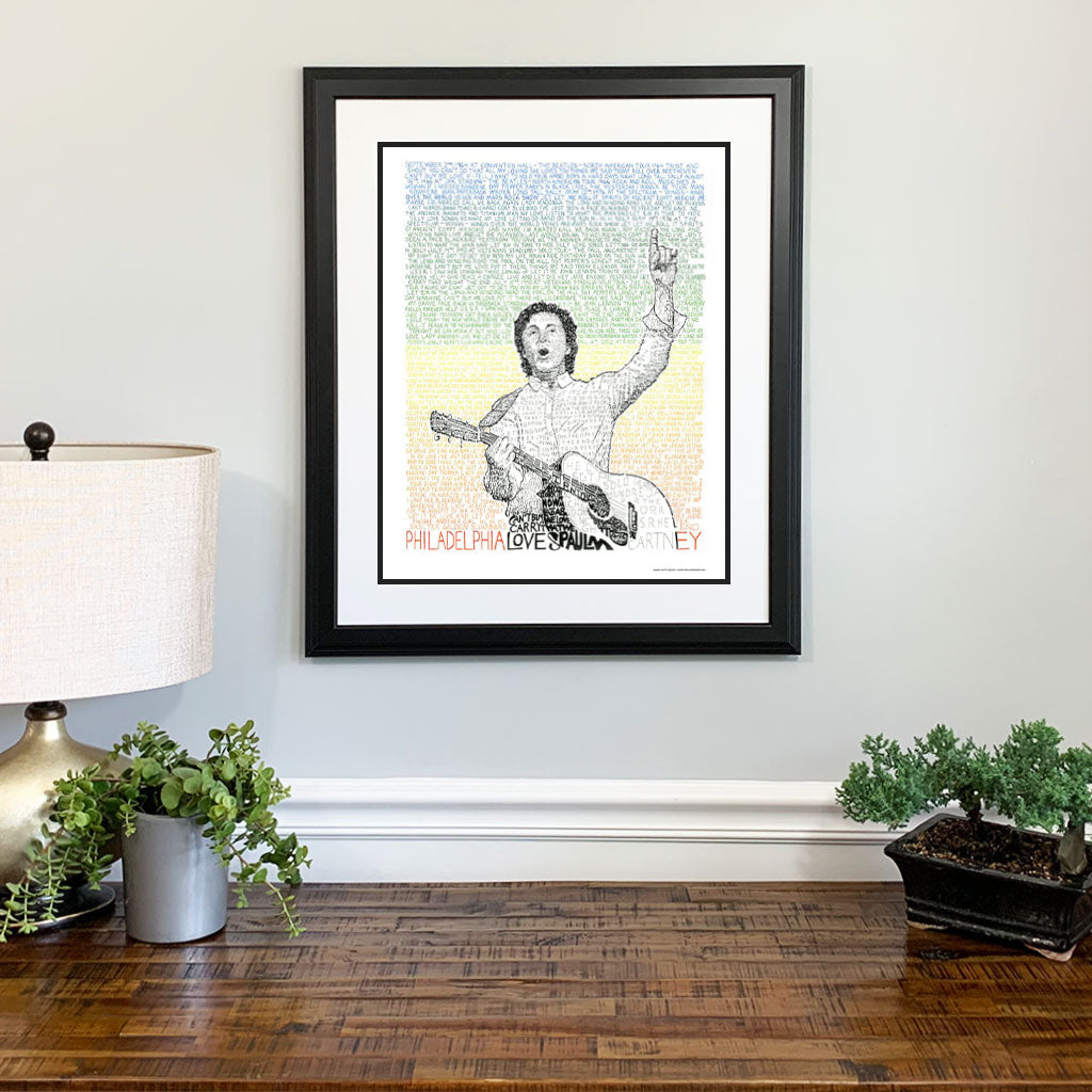 The Beatles Friendship Lyrics Art - 'With a Little Help' Wall Decor –  Setlist