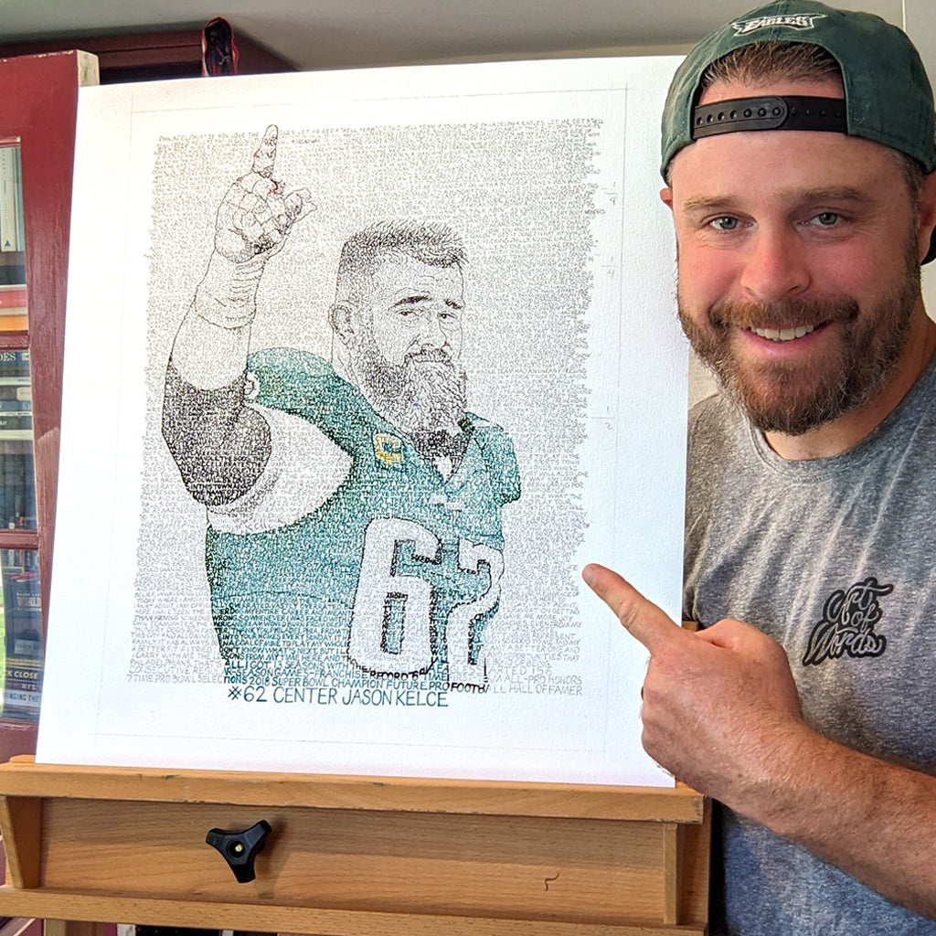 Jason Kelce | Philadelphia Eagles Gifts | Art of Words