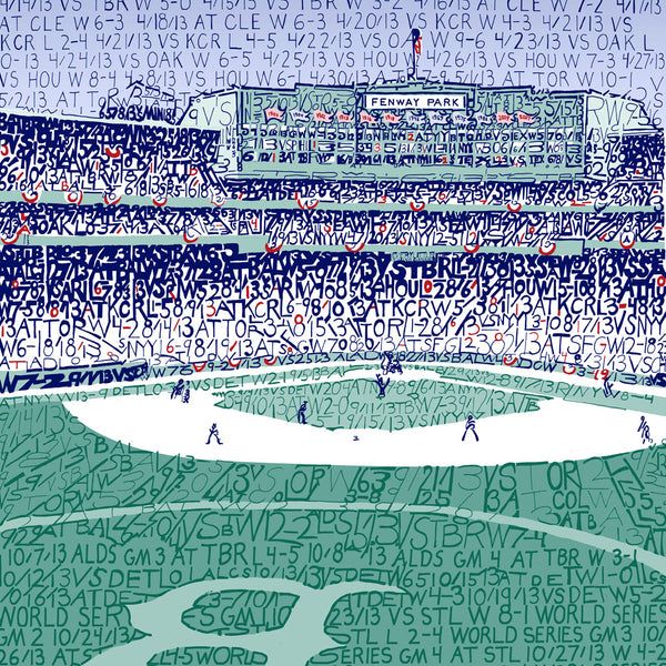 Boston Red Sox, Red sox, fenway park art, Boston, Original Watercolor  Print- 2004 World Series Limited Edition Print Red Sox Art