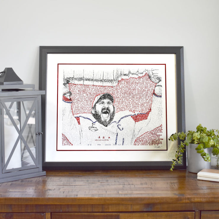 Framed Alexander Alex Ovechkin 2018 Stanley Cup Champions
