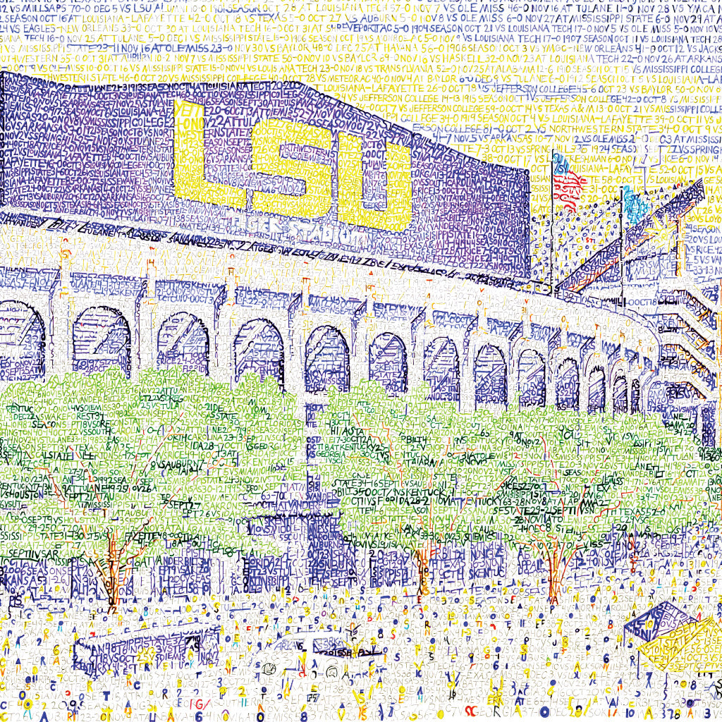 LSU popular - Tiger Stadium National Champs Prin