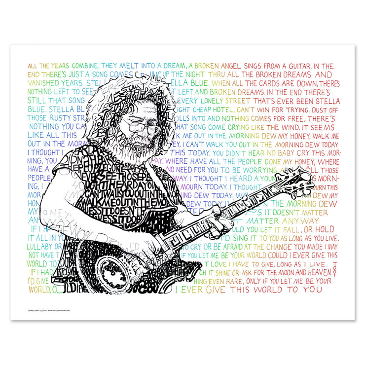 Jerry Garcia Art | Grateful Dead Gifts | Art of Words