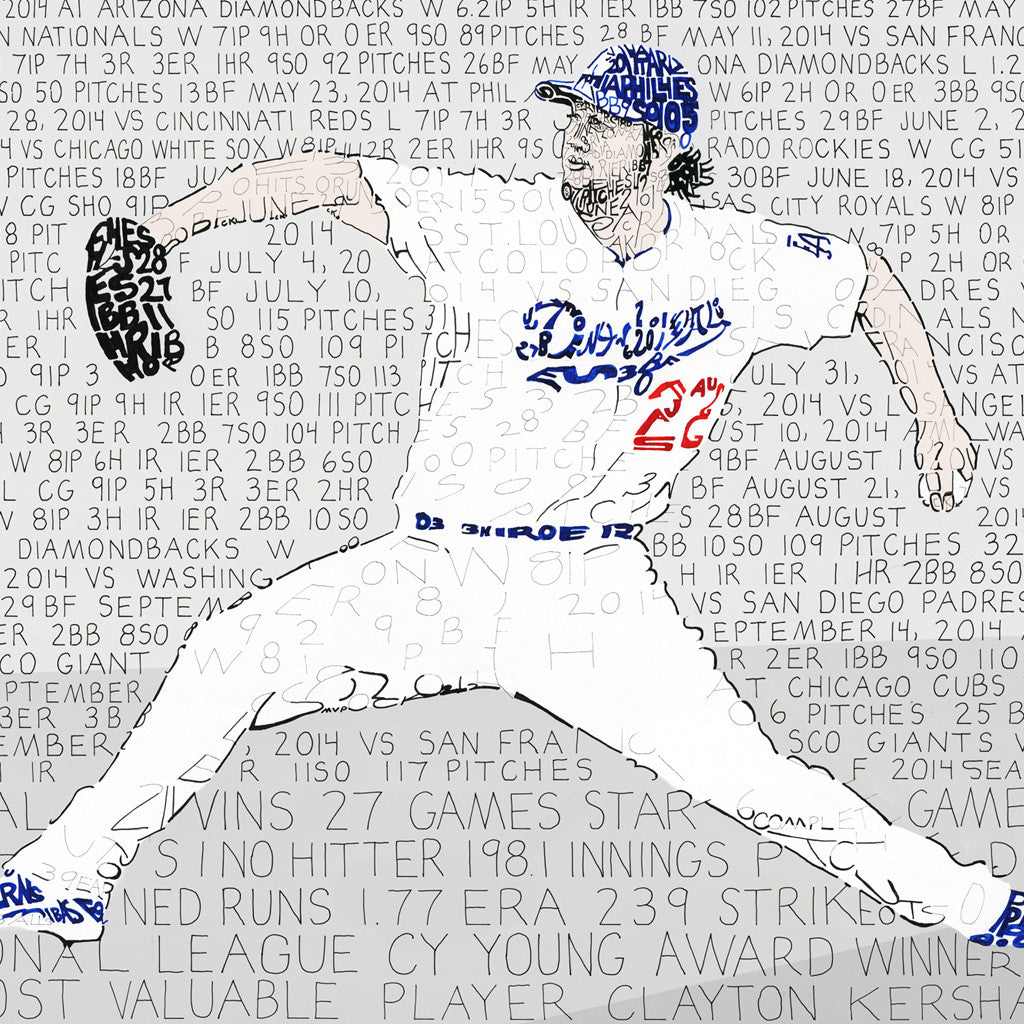 Clayton Kershaw 2014 MVP | Dodgers Gifts | Art of Words