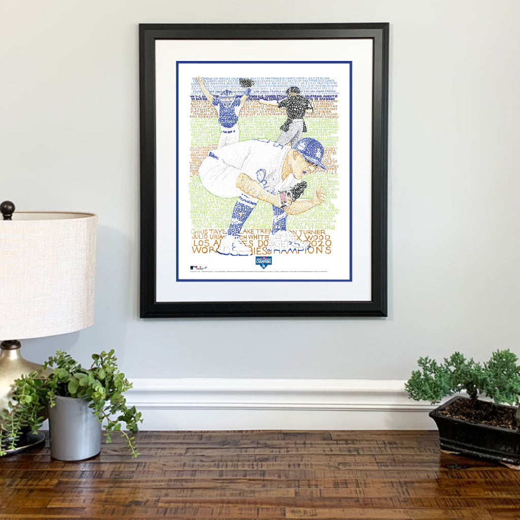 Los Angeles Dodgers World Series Champs Canvas Print - Painting Art, Sports Art Print, cheapest Kids Decor, Man Cave, Canvas Art, Baseball Poster