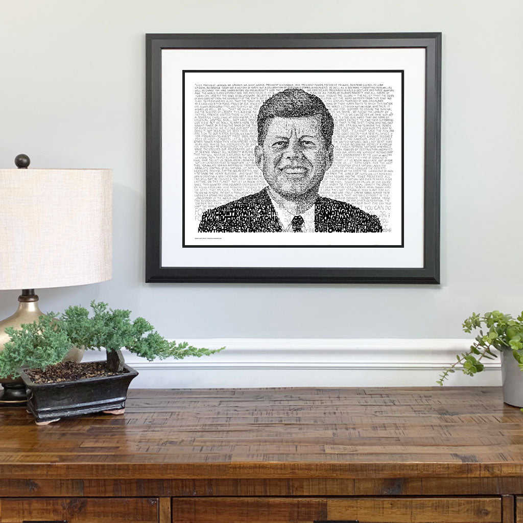 John F. Kennedy Art | JFK Gifts | Art of Words