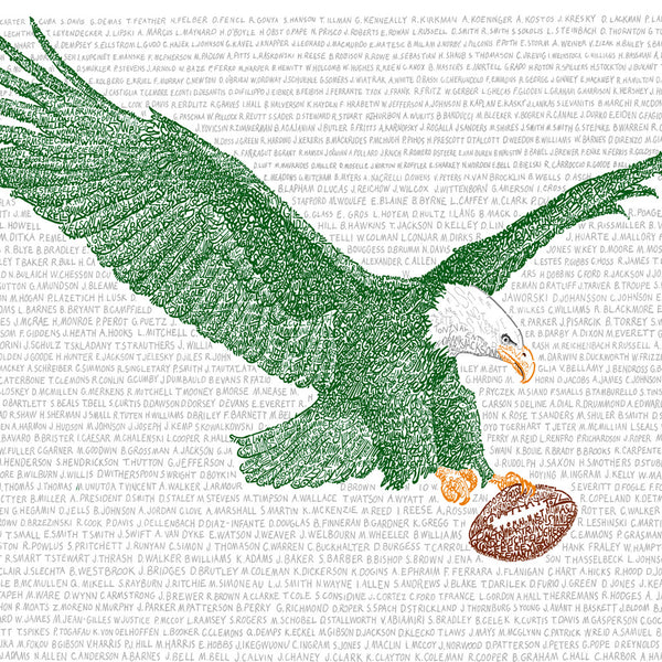 Philadelphia Eagles Art / Philadelphia Eagles Poster / Spray Paint Art /  Philadelphia Eagles Gift